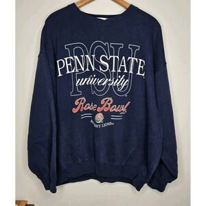 Vintage 1995 Penn State Nittany Lions Rose Bowl Black Sweatshirt Salem Large 90s